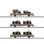 軍用車両運搬貨車3両セット DSB Ep�W�X