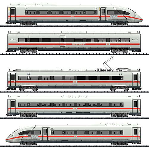 ICE4 BR412/812 5両基本セット DB AG EpⅥ 室内灯付き パンタ自動昇降