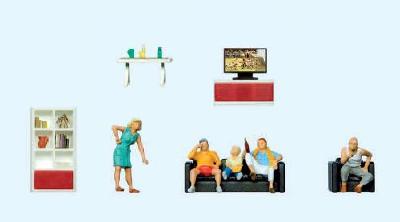 【年末年始SALE】(HO)テレビを見る家族