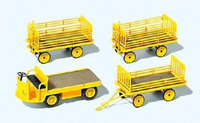 (HO)電動カート、トレーラー(キット)