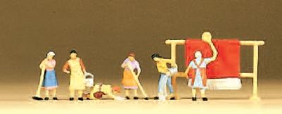 (Nゲージ)働く人　主婦たち