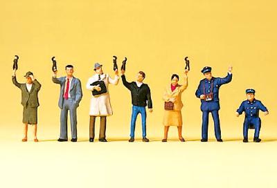 【年末年始SALE】(Nゲージ)トラムの乗務員と乗客