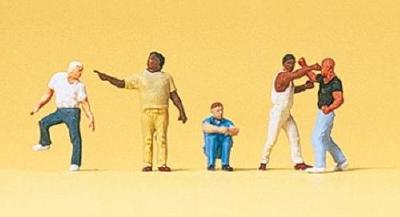 【年末年始SALE】(Nゲージ)アメリカ人、ストリートシーン3