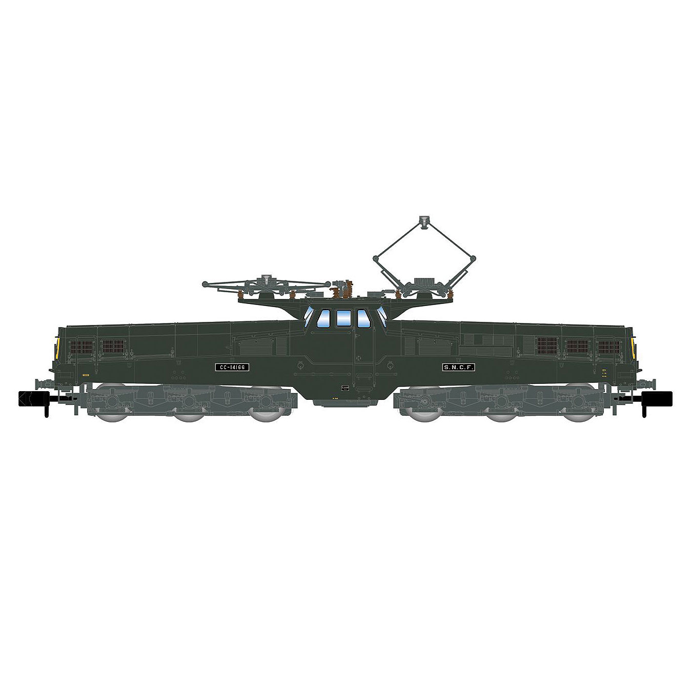 【仮予約】 EL class CC 14166 緑/黄色 晩年タイプ 4灯モデル SNCF Ep4 DCC Sound