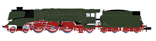 【仮予約】SL BR 18 201 グリーン 石炭テンダー DR Ep3 DCC Sound