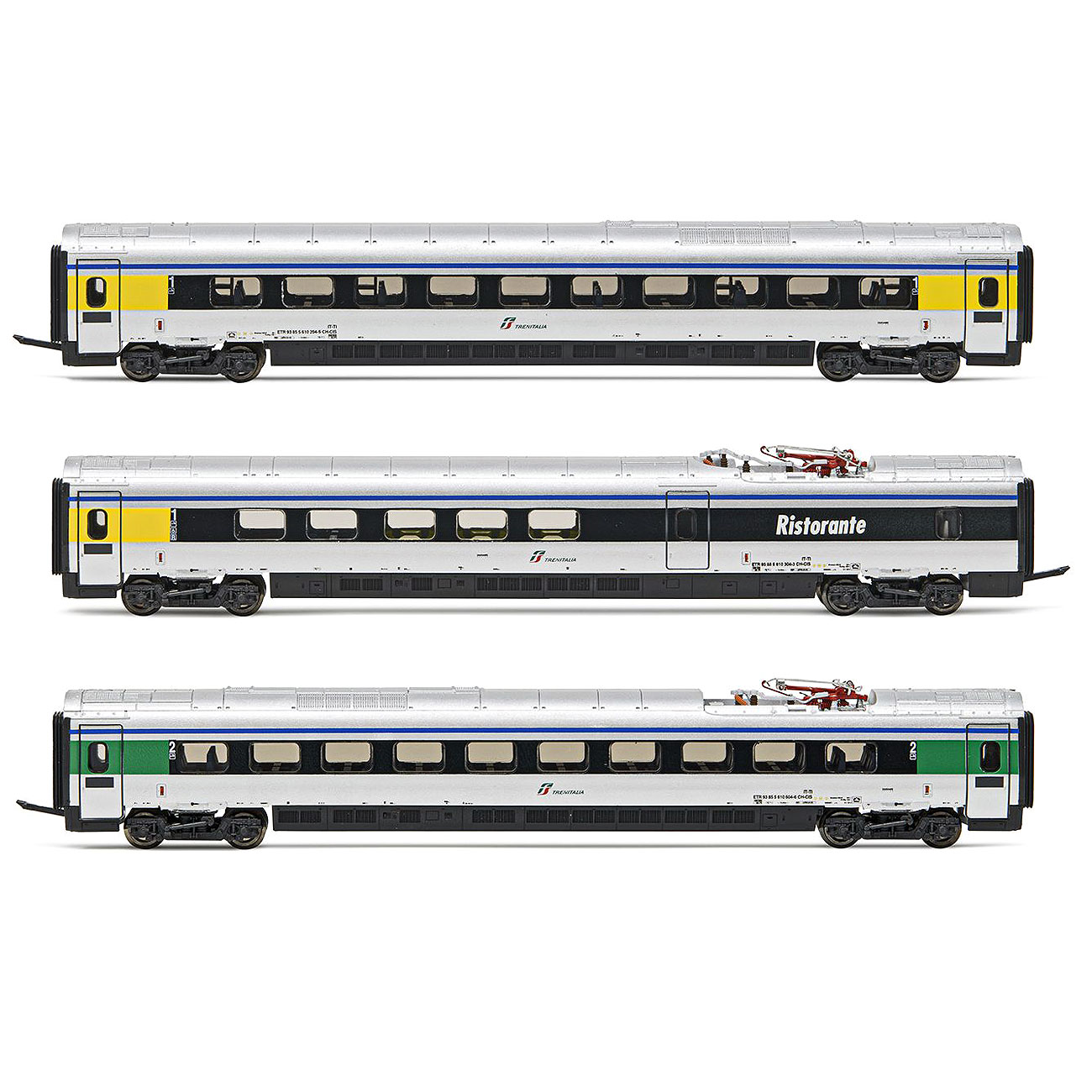 EMU class ETR 610 中間車3両セット Cisalpino FS EpVI