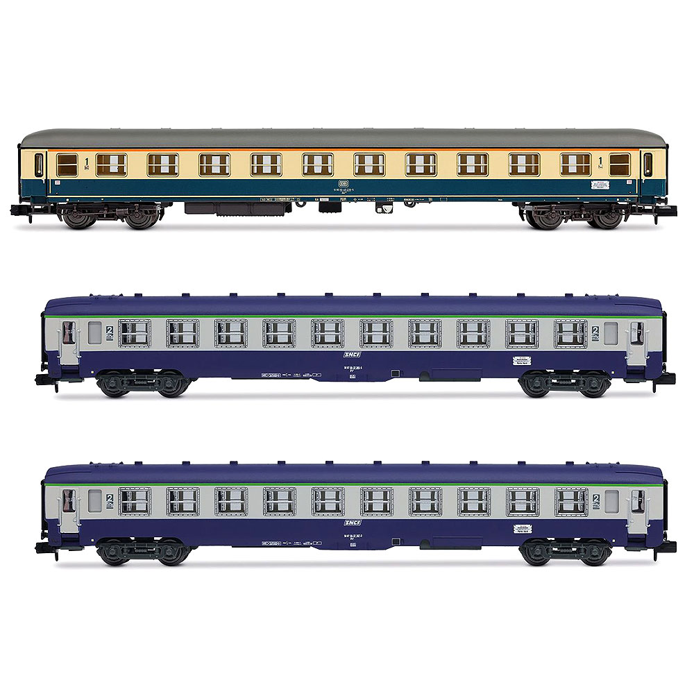 D242 パリ-ベルリン-ワルシャワ 客車3輌セット2 DB SNCF Ep4