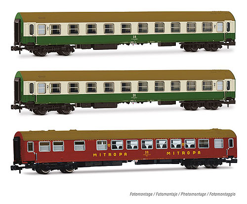【仮予約】UIC-Y 客車3輌セット2 ベージュ/グリーン DR Ep4