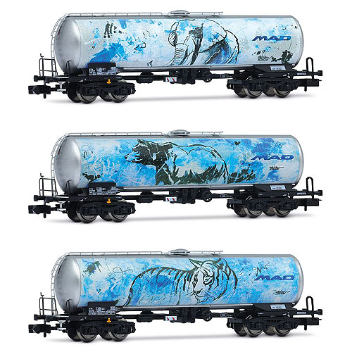 タンク貨車 アニマルイラスト 3輌セット BSAS  Ep6