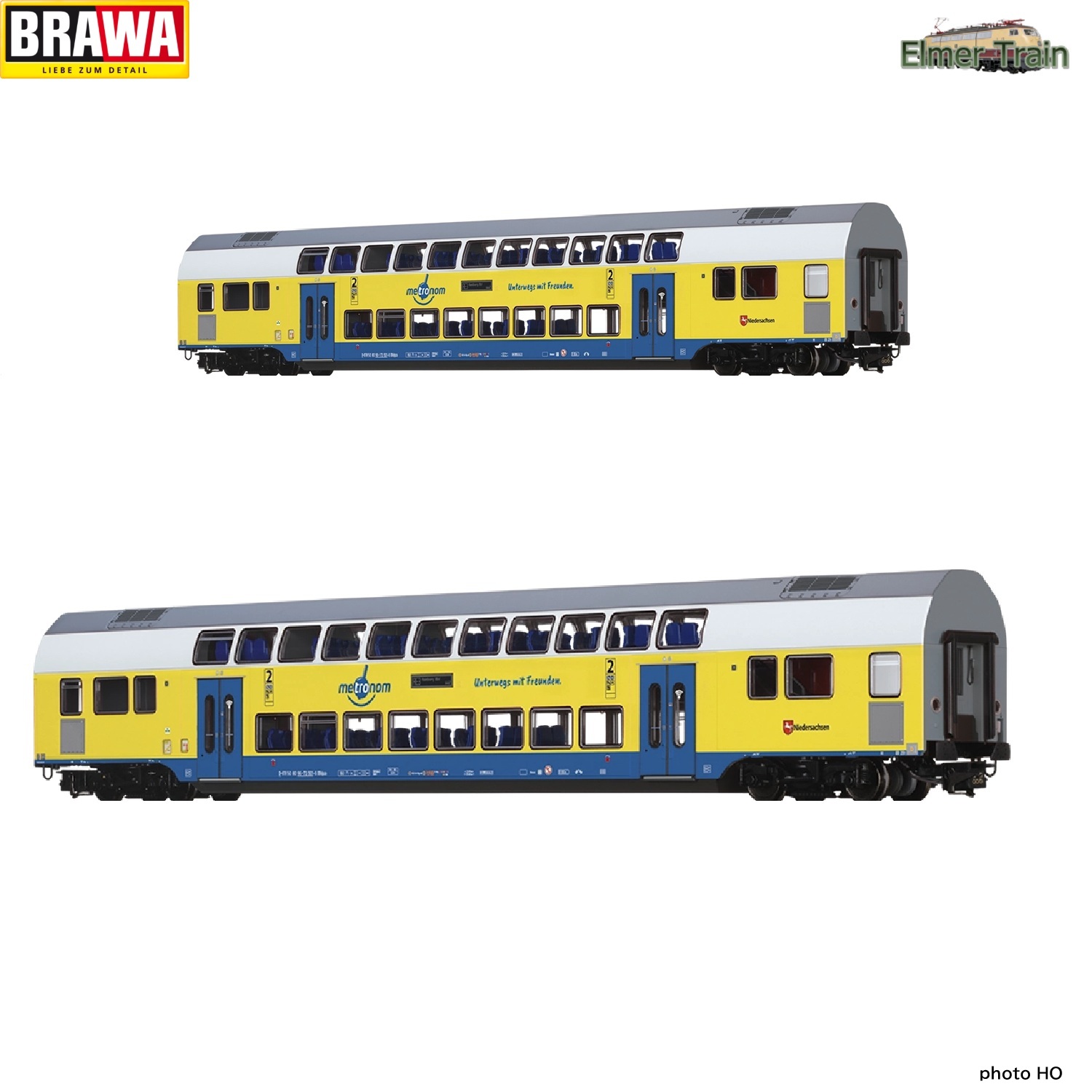 【予約】(N) RE3 TWINDEXX VARIO 二階建て2等中間車 metronom Ep6 室内灯付き