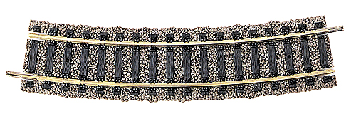 (HO)カーブ線路 18°R2(420mm)