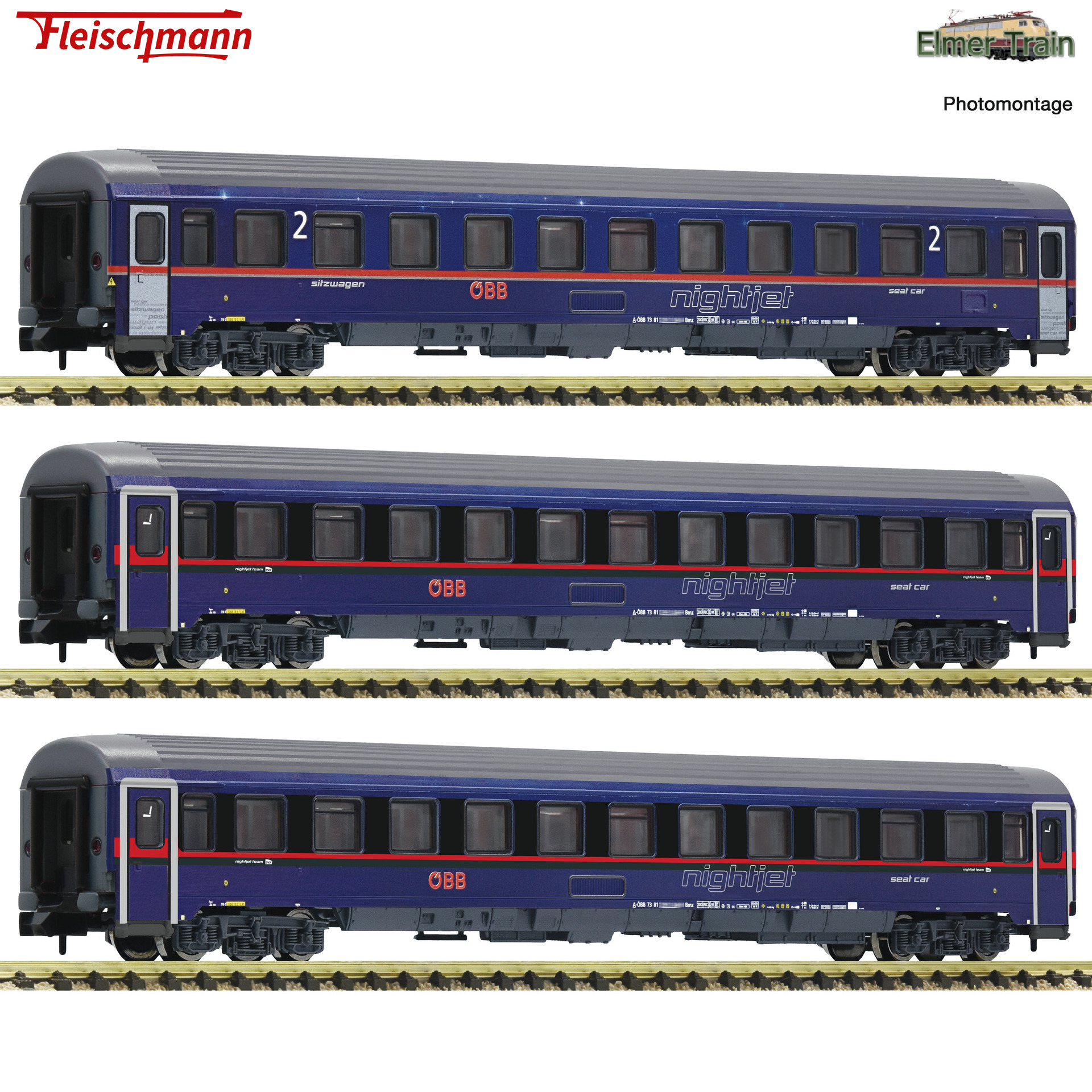 【予約】Nightjet Eurofima 客車3輌セット OeBB Ep6