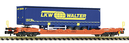 ポケット貨車 Wascosa Ep6 トレーラー積荷付き