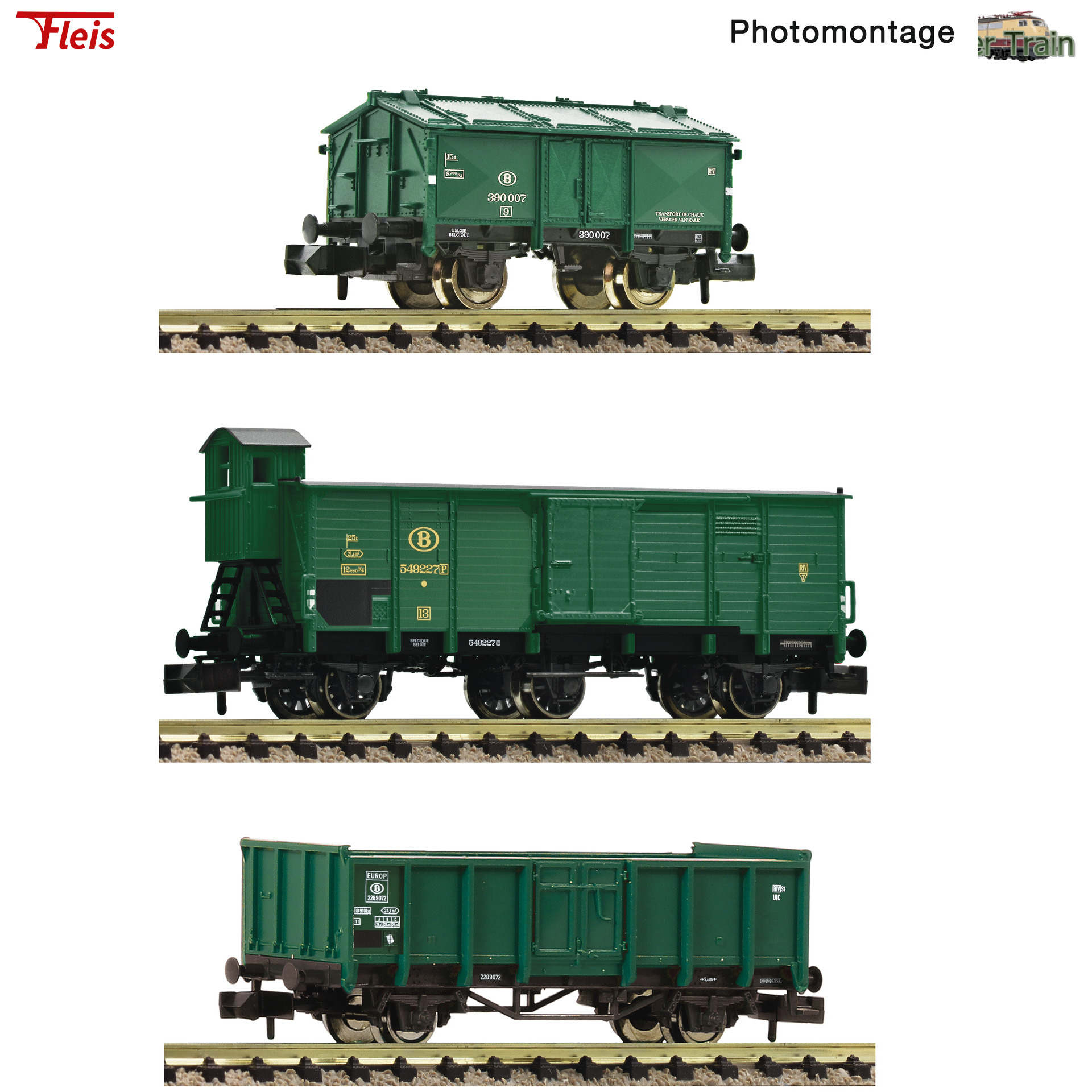 【予約】貨車3輌セット SNCB Ep3