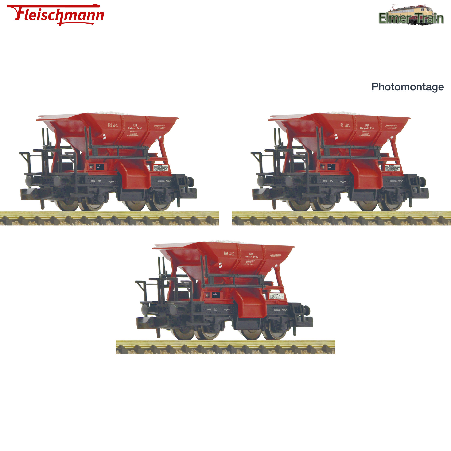 【予約】2軸バラスト貨車 3輌セット DB Ep3