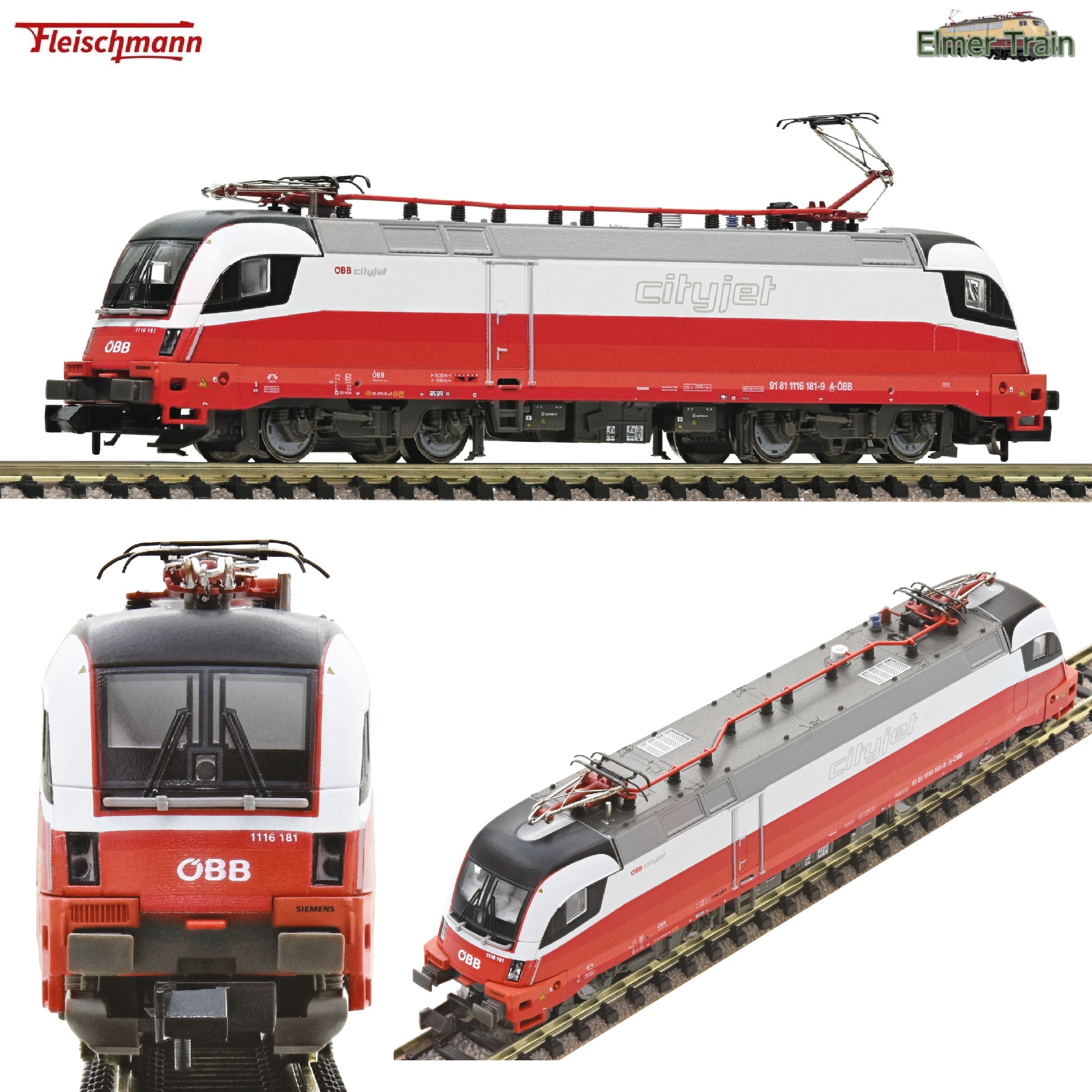 EL Taurus Rh1116 181-9 Cityjet OeBB Ep6 DCC Sound