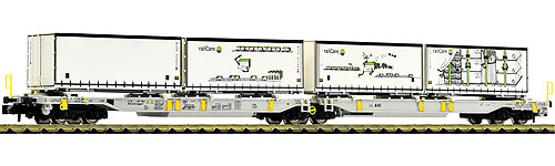 連接ポケット貨車 AAE Ep6 railcareコンテナ付き