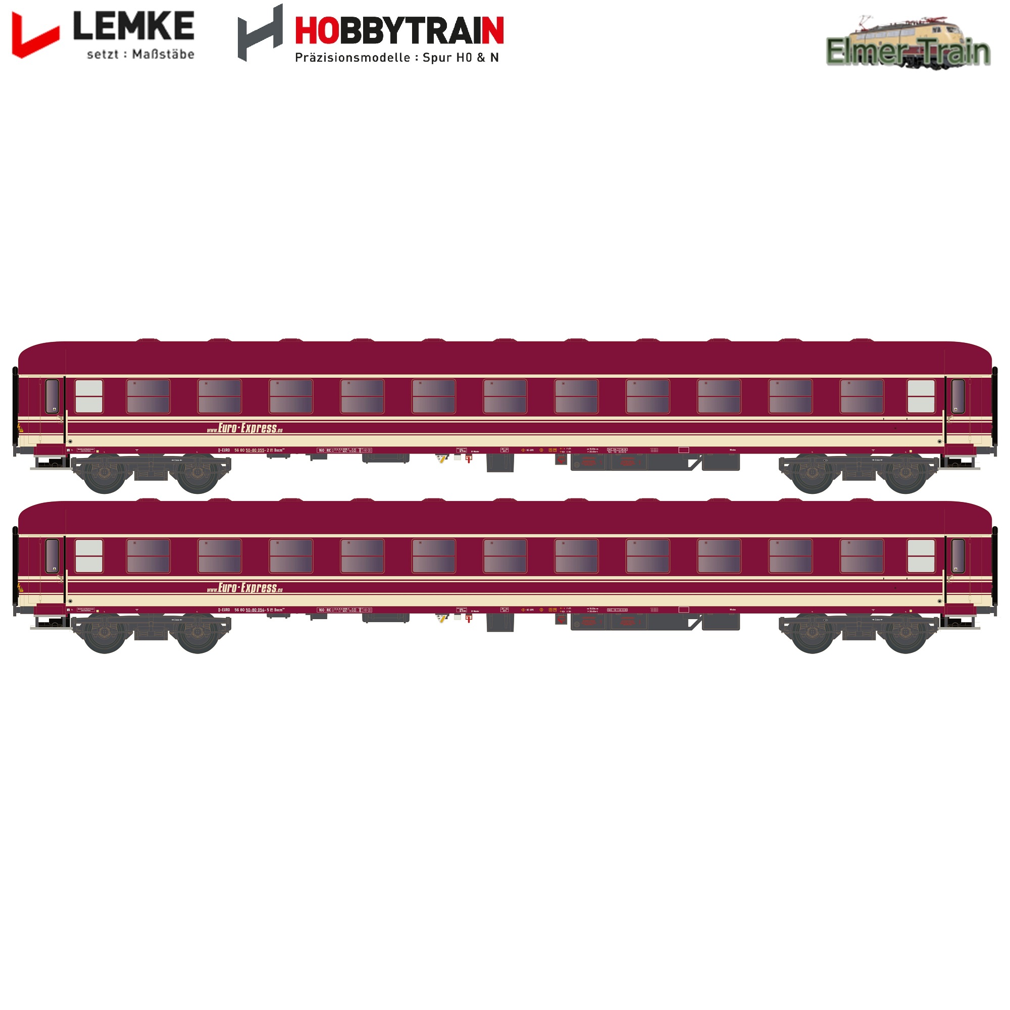 【予約】UIC-X Type  Bcm 243 クシェット車 2輌セット Euro-Express Ep6