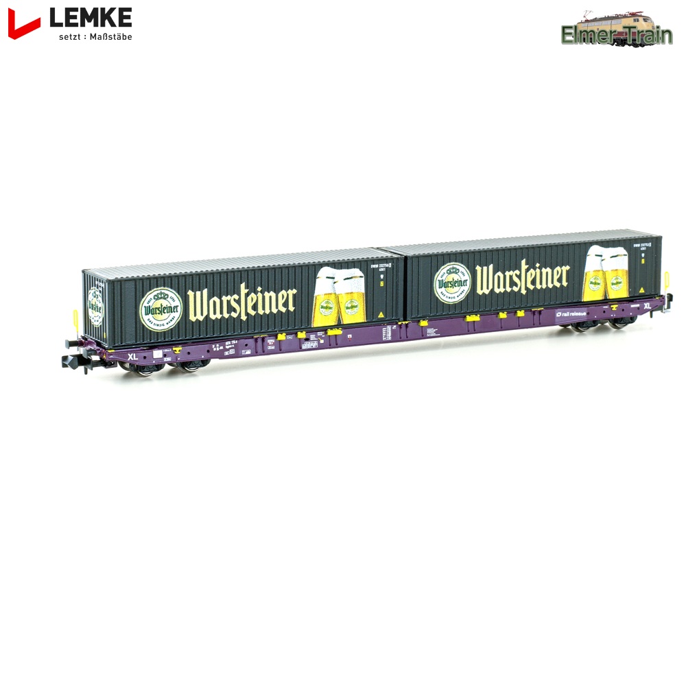 【予約】Type SGGNSS 80 コンテナ貨車 Railrelease Ep6 warsteinerコンテナ付き