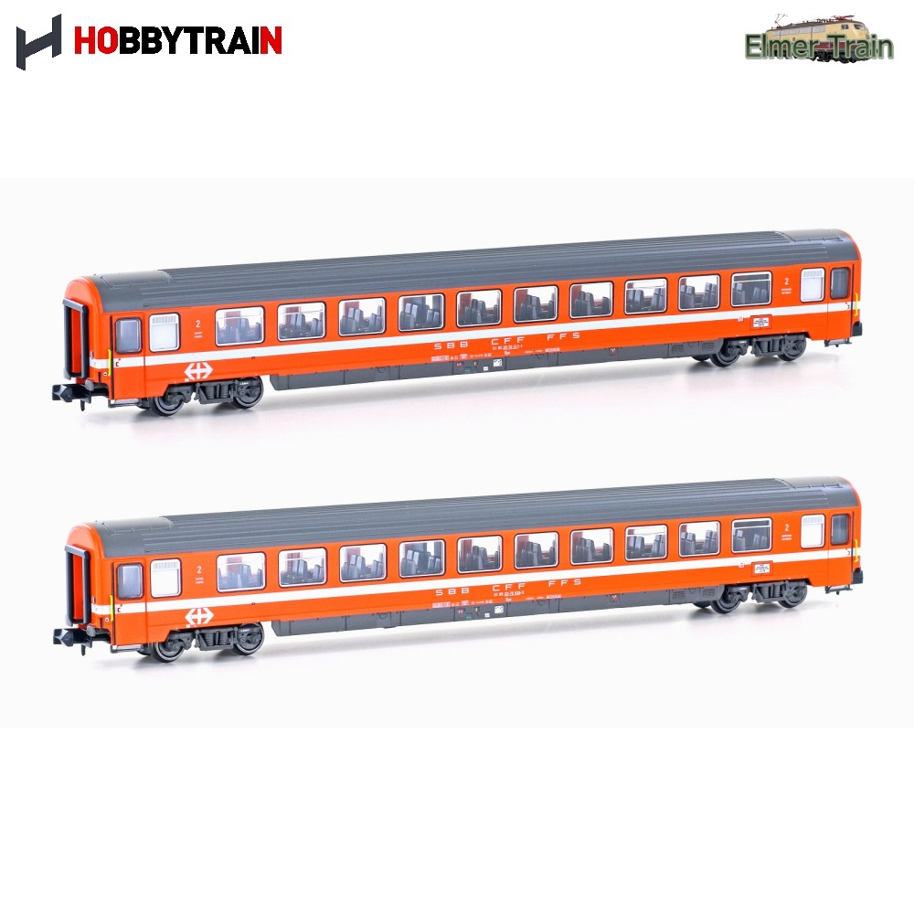 【予約】UIC Z1 2等客車 type Bpm オレンジ・白帯 2輌セット SBB Ep4 Ep5