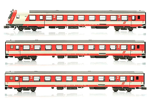 国内用客車 3輌セット 制御車入り Sparlack色 OeBB Ep4