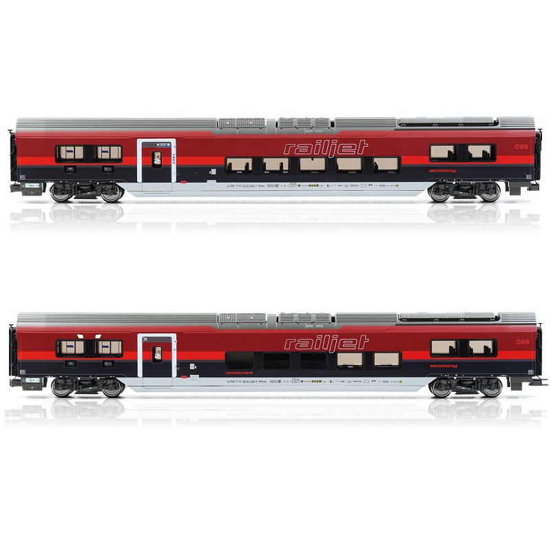 【予約】Railjet DANI 中間車（2等車＋食堂車）2輌セット OeBB Ep6