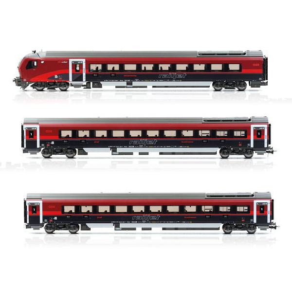【予約】Railjet DANI 基本（制御車＋2等車2輌）3輌セット OeBB Ep6 DCC Sound