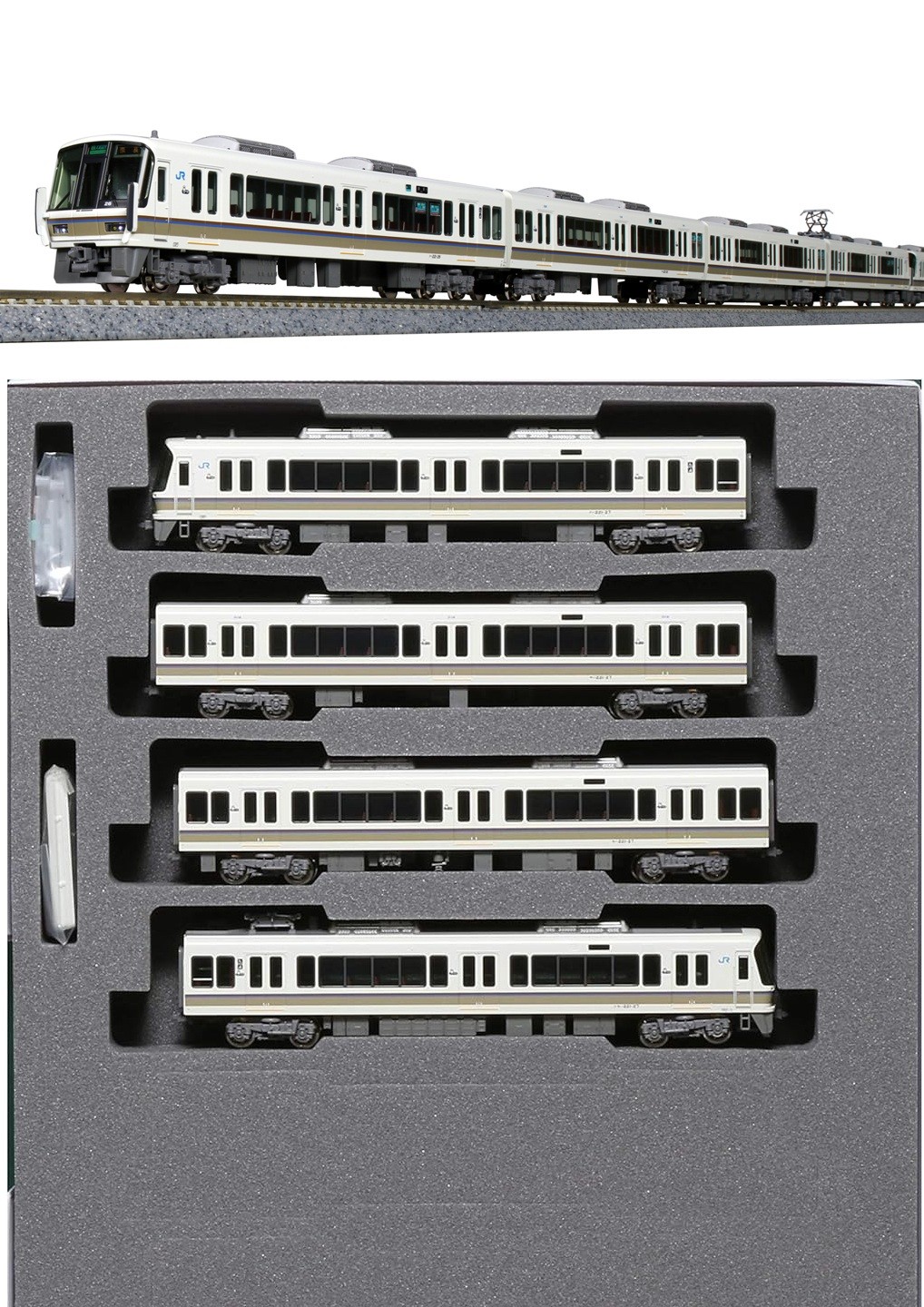 10-1492 再生産(N)221系リニューアル車<大和路快速>増結セット(4両)