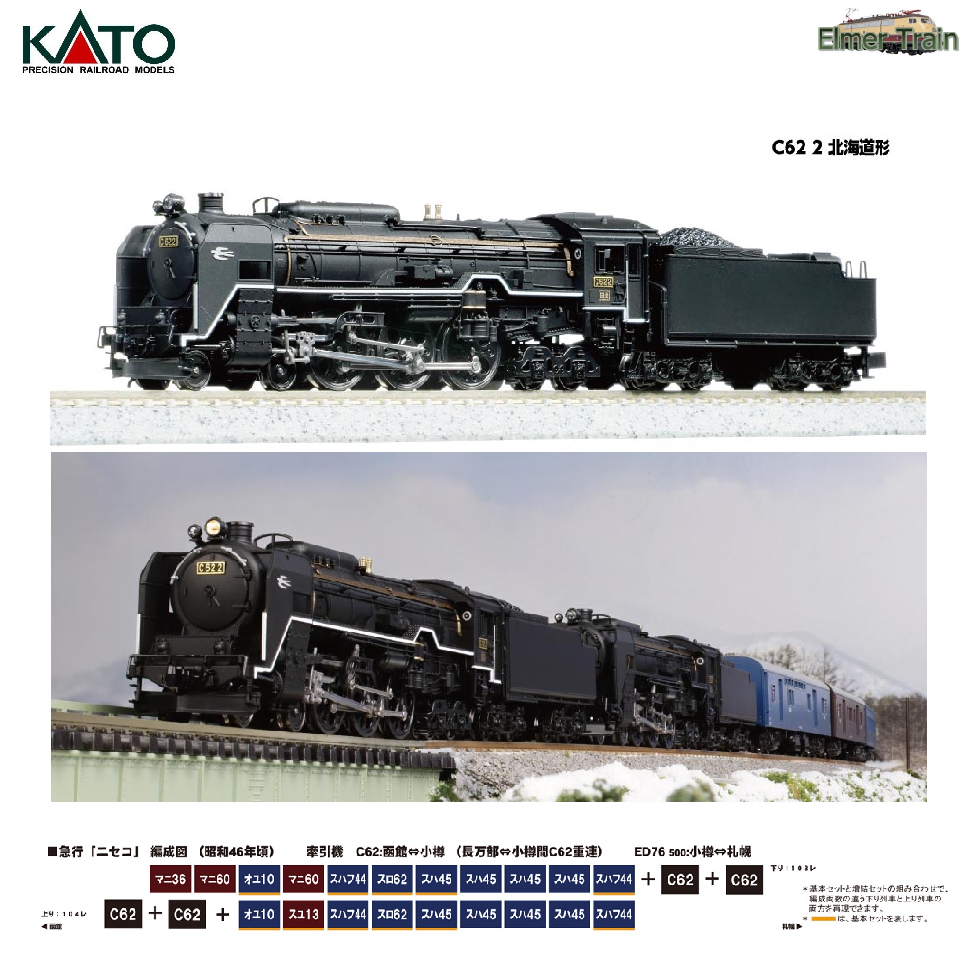 2017-2 再生産(N) C62 2 北海道仕様