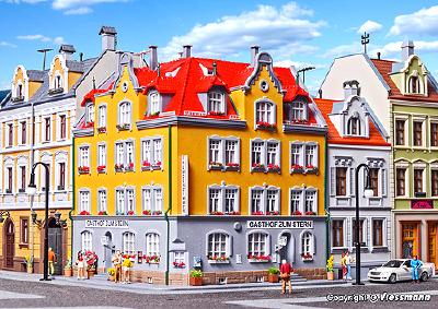 【年末年始SALE】（HO）コーナーハウス（室内照明スターターセット付）