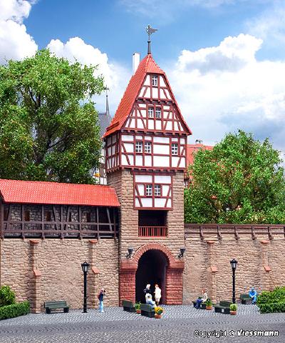 【年末年始SALE】（HO）城壁とチンバーフレームの塔