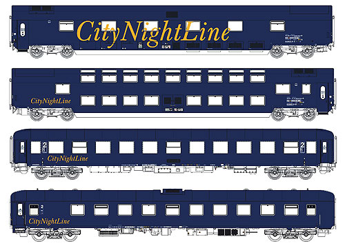 CNL 212/213 寝台列車セット1 CityNightLine 4輌 CNL Ep5