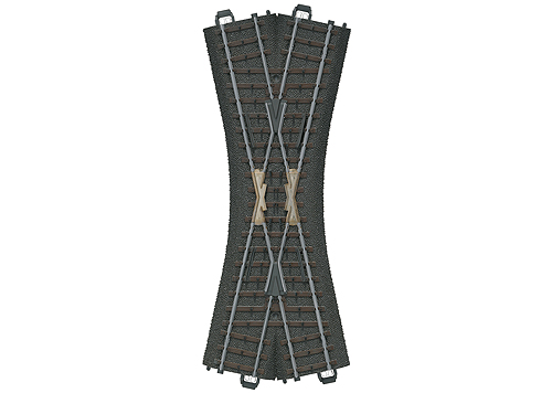 クロス線路 188.3mm 24.3°