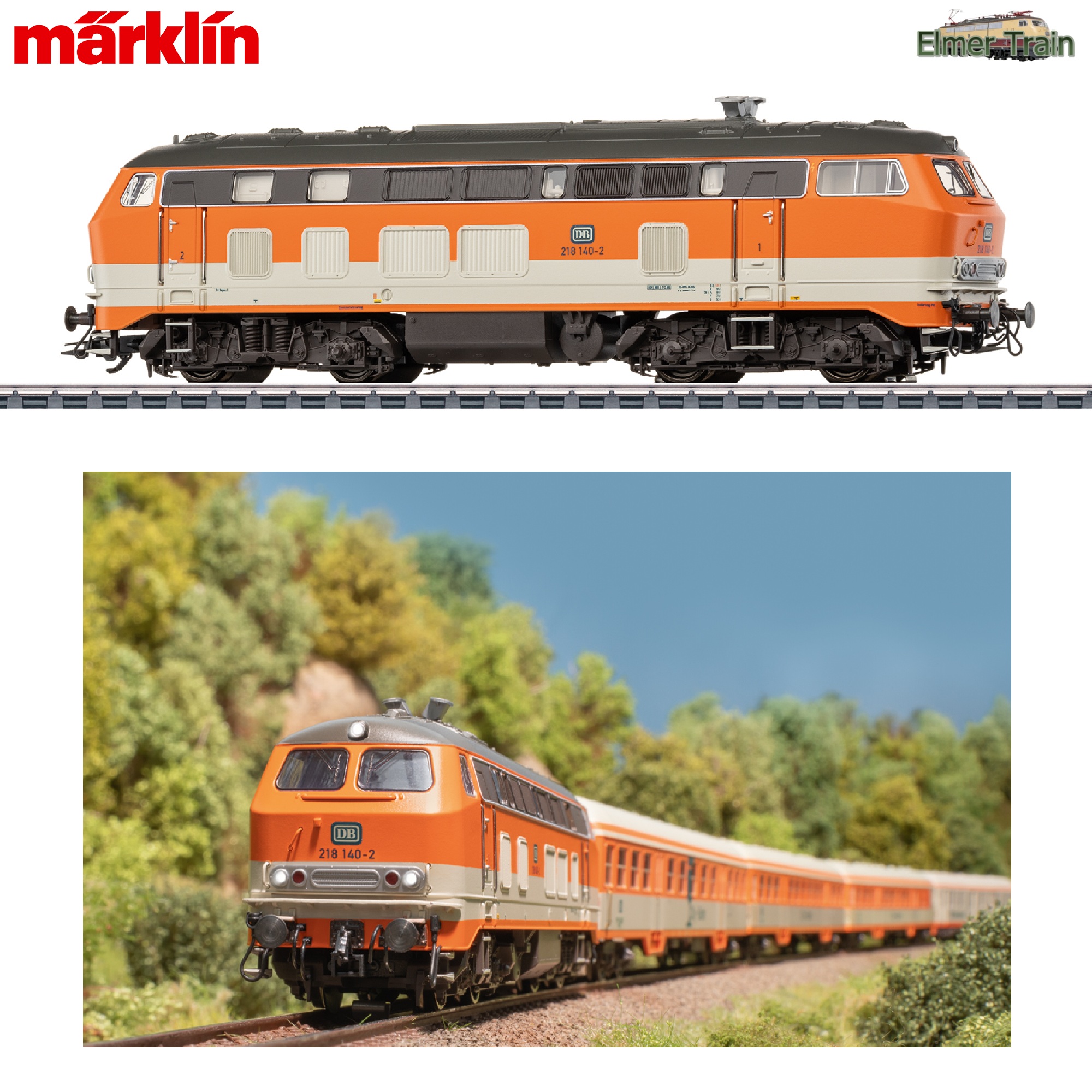 【予約】DL BR 218 140-2 City Bahnカラー DB Ep4 mfx Sound