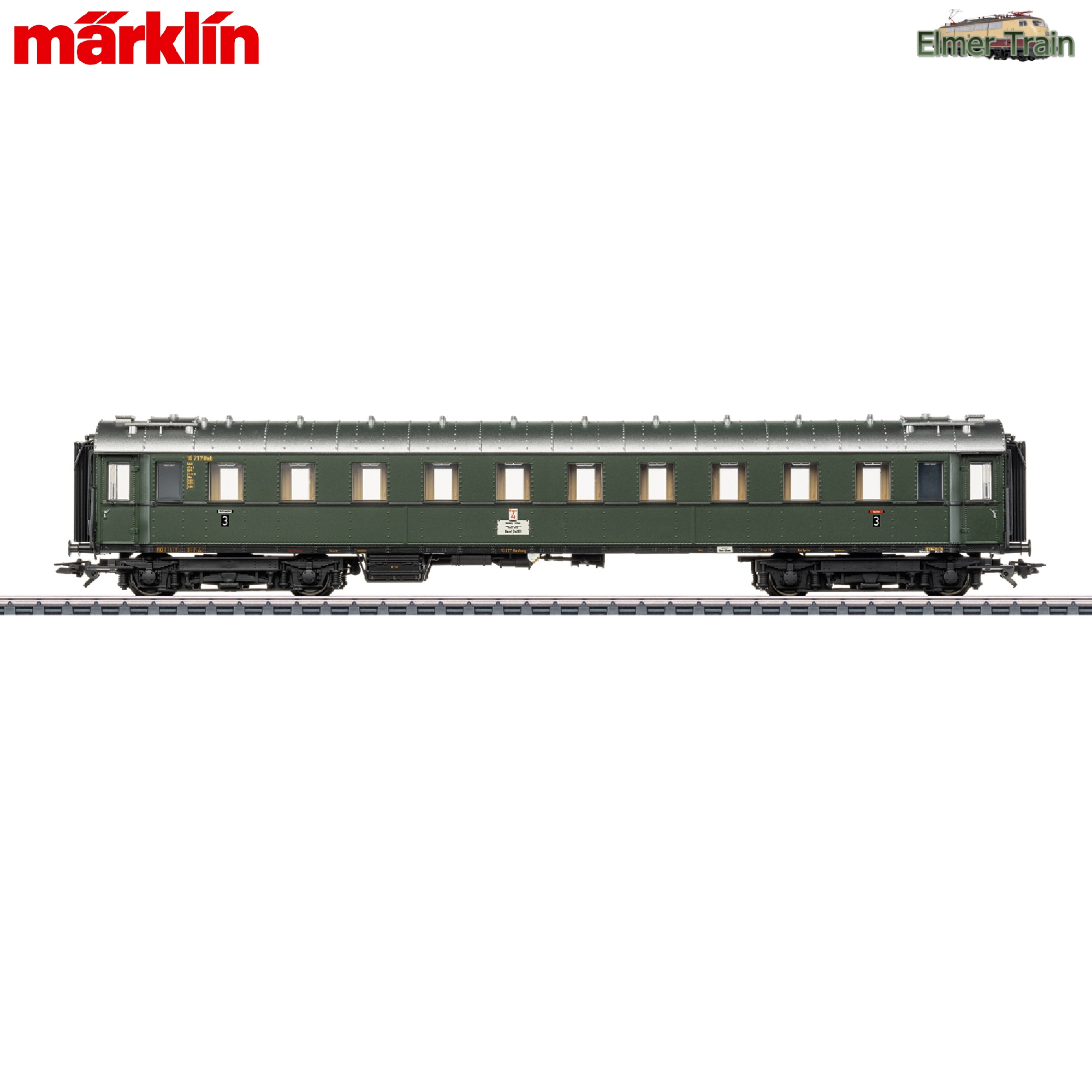 【予約】D74 急行列車 増結用 Type C4ue 3等客車 室内灯付き