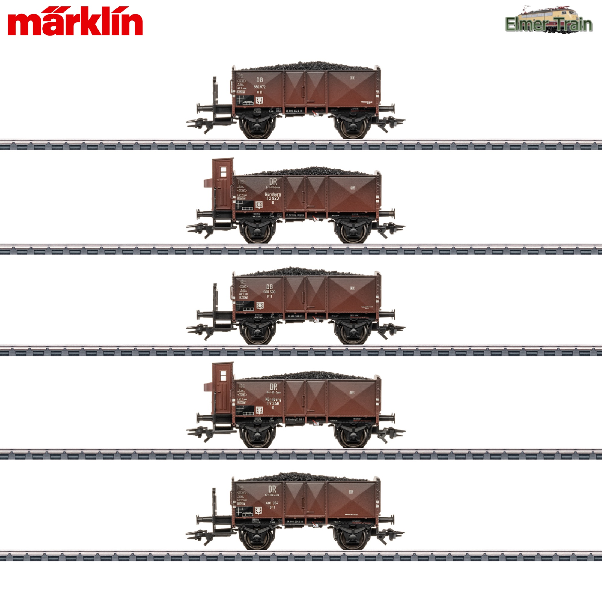 【予約】2軸石炭貨車 5両セット DB Ep3
