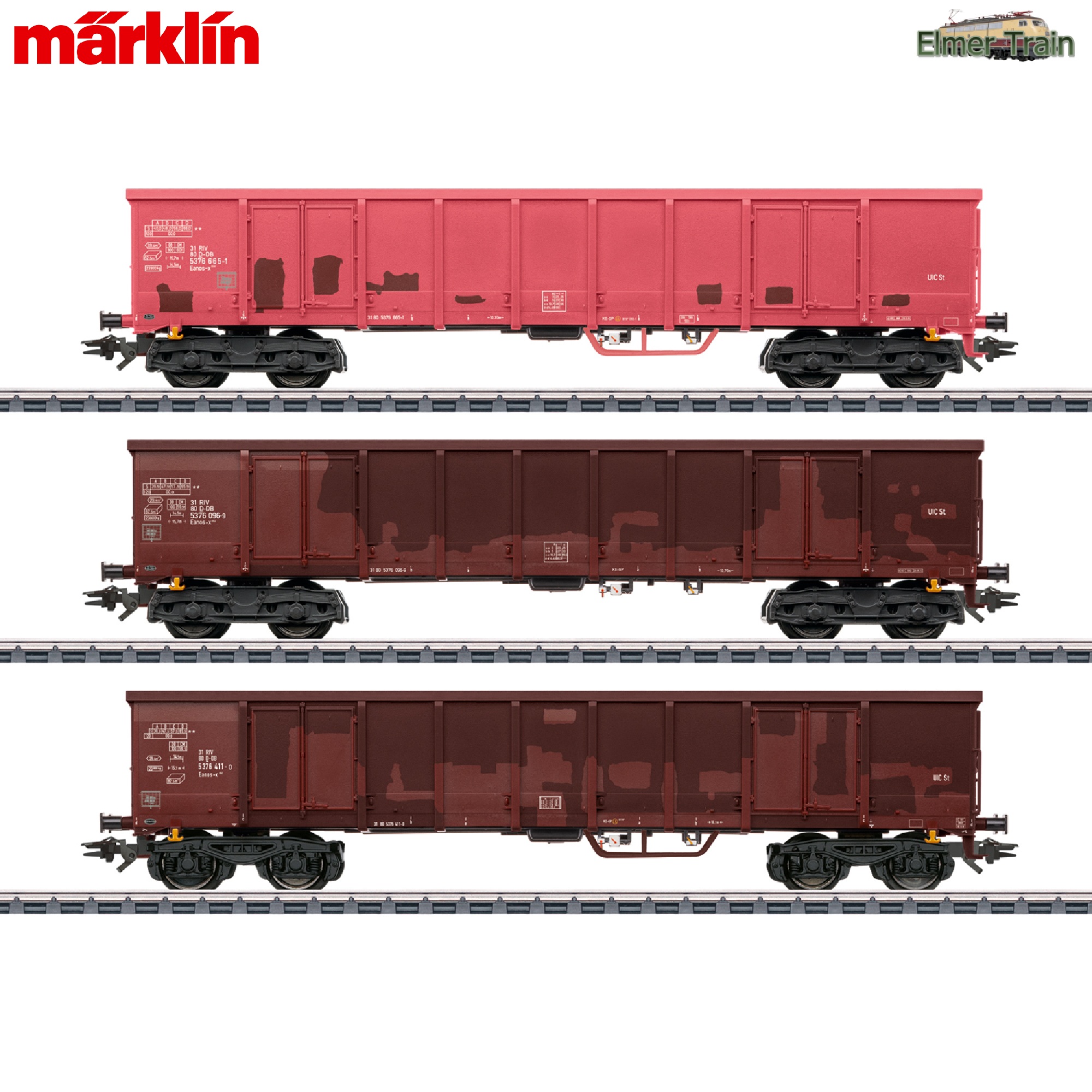 【予約】無蓋貨車 type Eanos-x 3輌セット DB AG Ep6