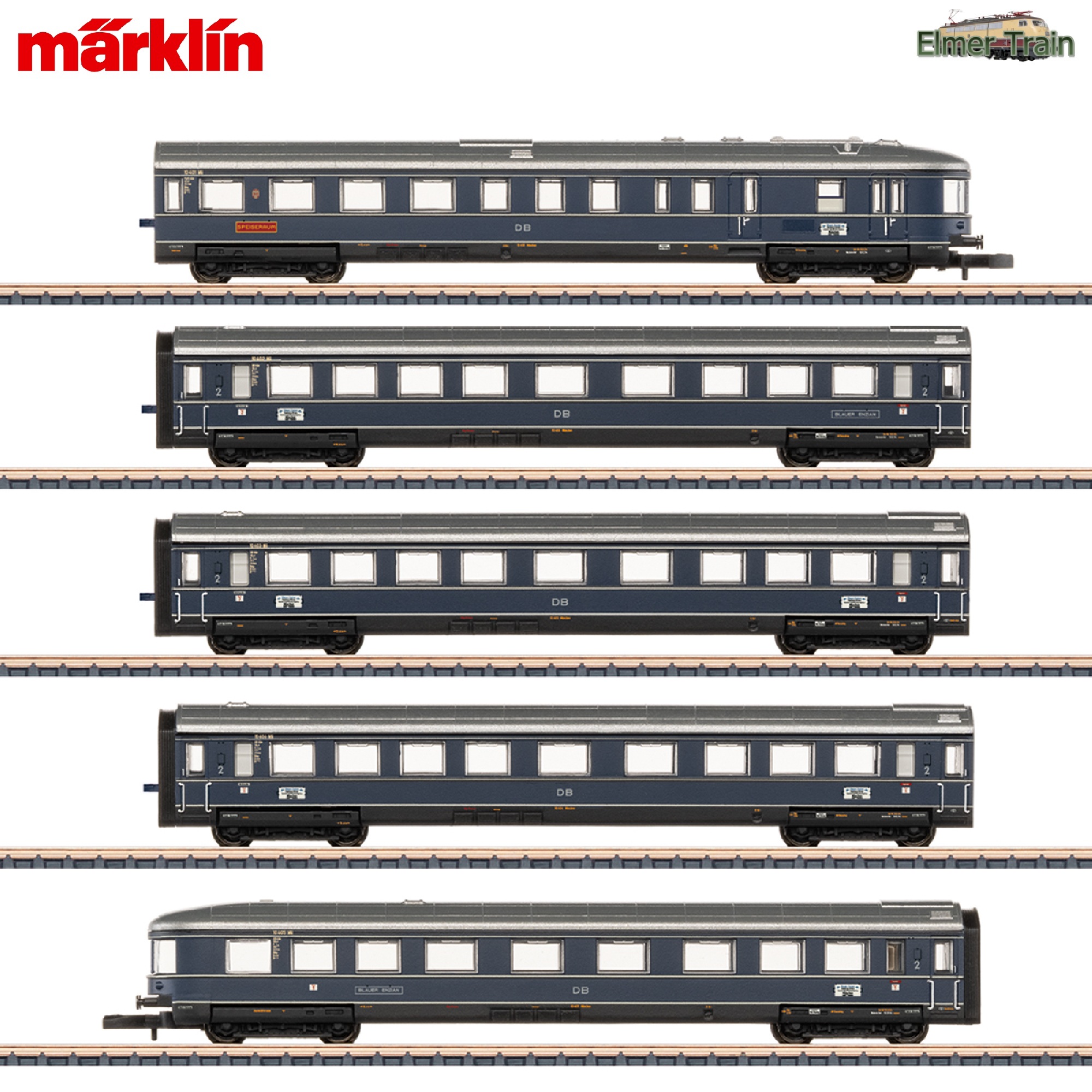【予約】ブラウアー・エンツィアン Blauer Enzian 客車5輌セット DB Ep3