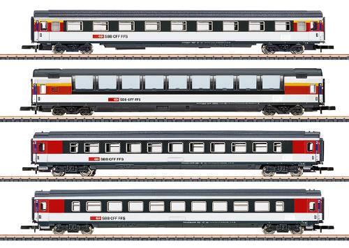 IC客車 パノラマ車付き4輌セット SBB Ep6