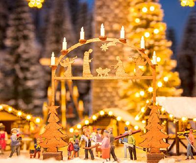 【年末年始SALE】クリスマスマーケットのアーチ 7.6x1cm、高さ約7.9cm HO