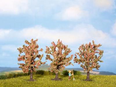 【年末年始SALE】ピンクの花が咲いている果樹　3本　高さ8cm HO