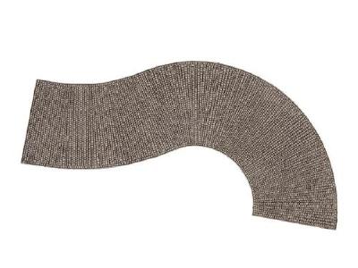 【年末年始SALE】石畳道路(カーブ) 32x7.5cm HO