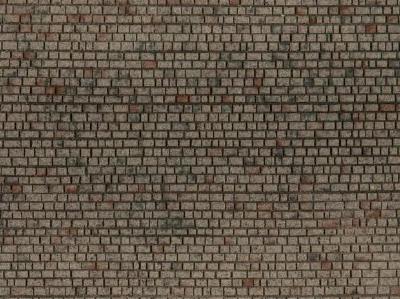 【年末年始SALE】テクスチャー情景シート(切石の壁) 28x10cm HO