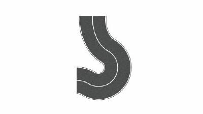 【年末年始SALE】田舎の曲線道(アスファルト) 幅6.6cm HO