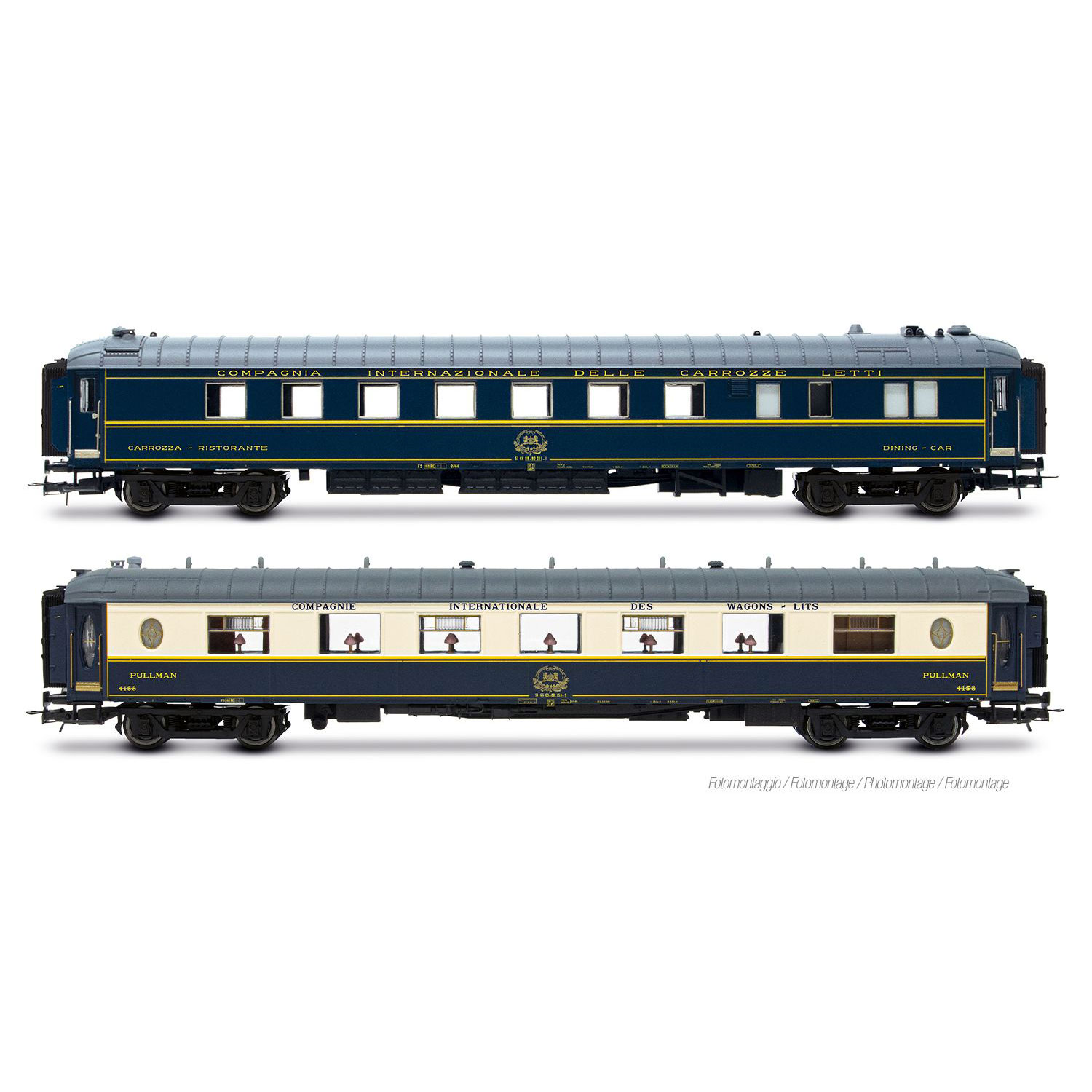 【仮予約】 R30/R33 ミラノ-ナポリ 食堂車＋プルマンカー2両セット CIWL Ep4