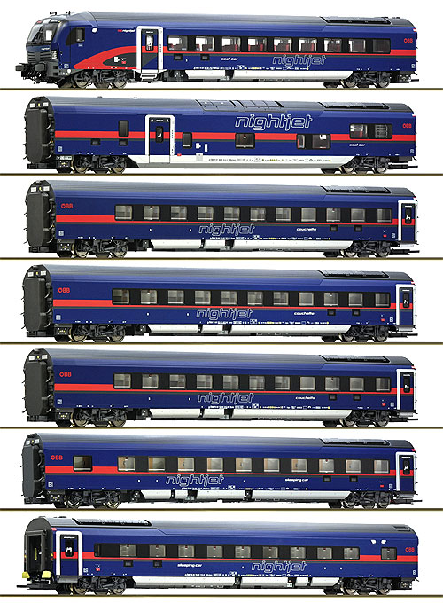 新型 Nightjet DANI 客車7輌 OeBB Ep6 DCC