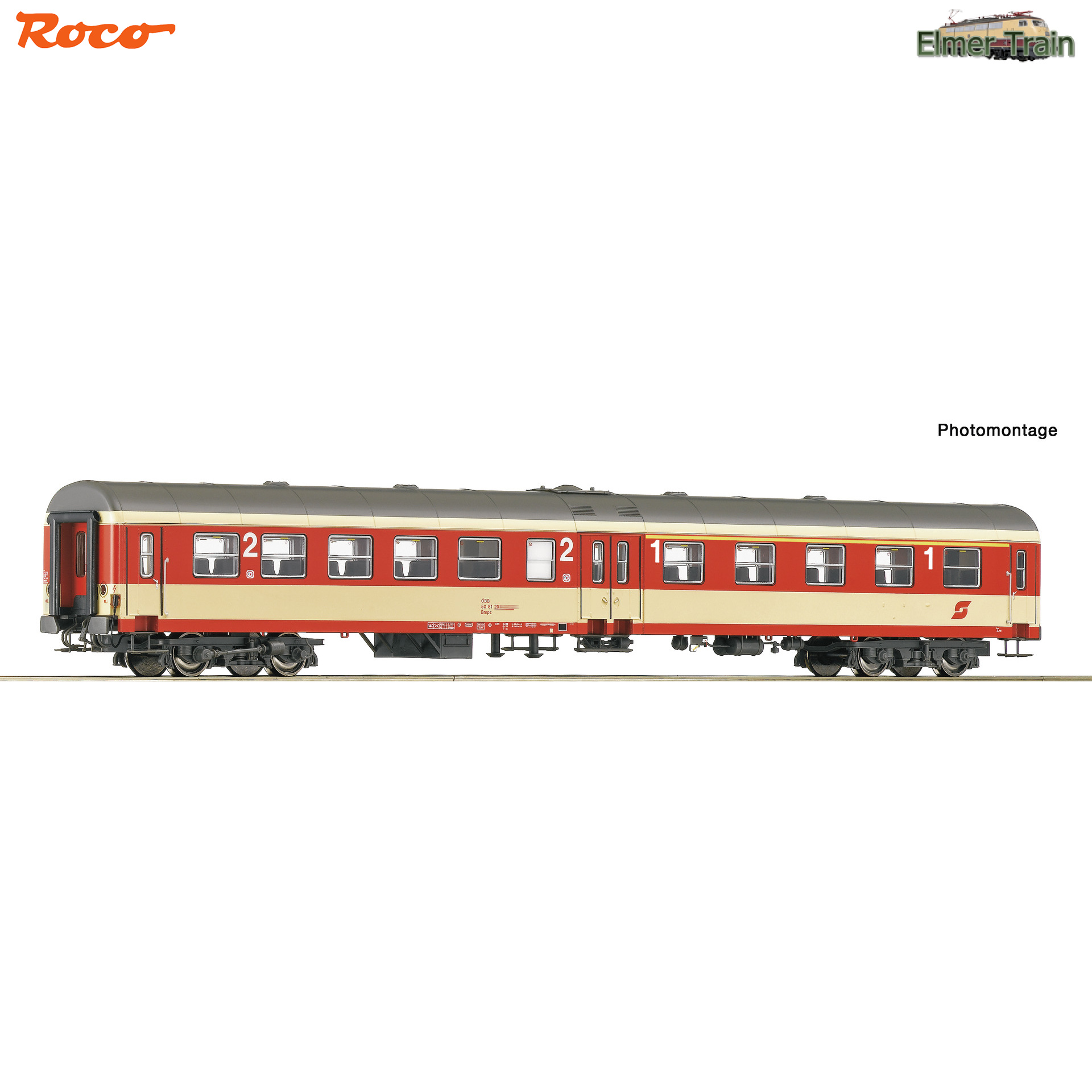 【予約】センタードア客車 1等/2等車 ブラッドオレンジ色 OeBB Ep4 Ep5