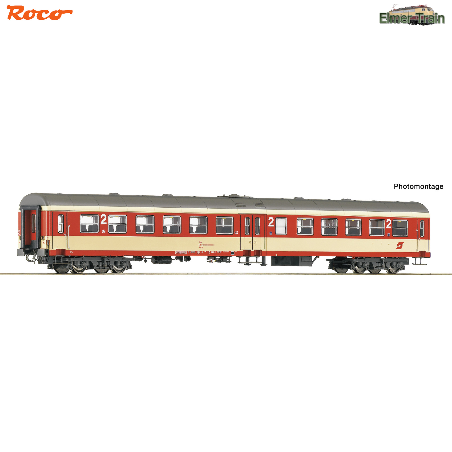 【予約】センタードア客車 2等車 ブラッドオレンジ色 OeBB Ep4 Ep5