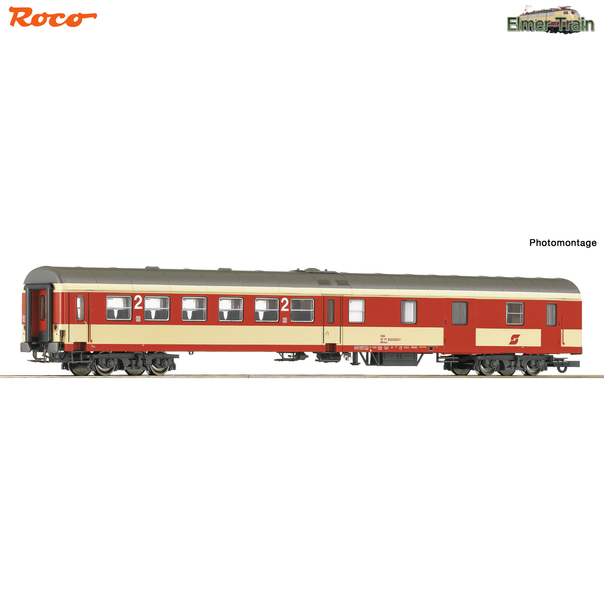 【予約】センタードア客車 2等/荷物車 ブラッドオレンジ色 OeBB Ep4 Ep5