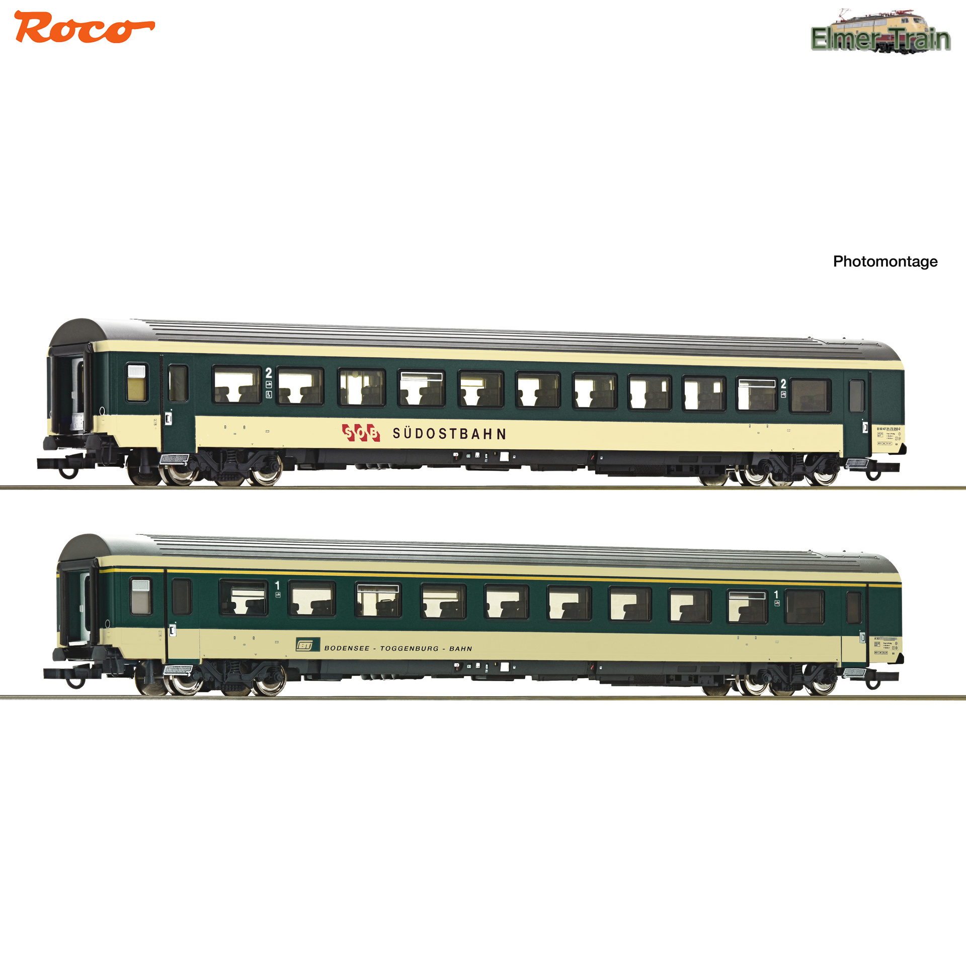 【予約】Voralpen-Express セット2 客車2輌セット SOB/BT/SBB Ep4 Ep5